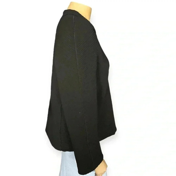 ARMANI COLLEZIONI STRETCH RIBBED ASYMMETRICAL ZIP JACKET Size 10 - Picture 7 of 12